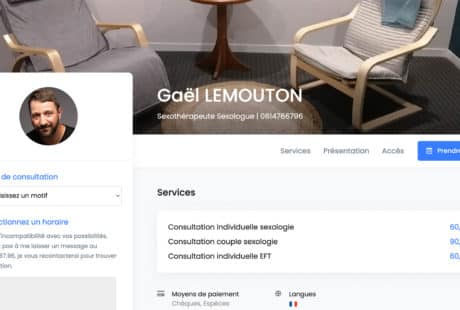 Gaël Lemouton, sexologue à Caen, prise de RDV en ligne